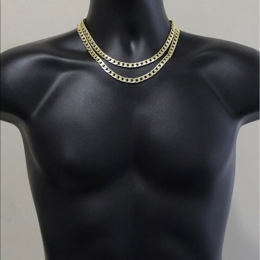 14K Cuban Link Chocker Set